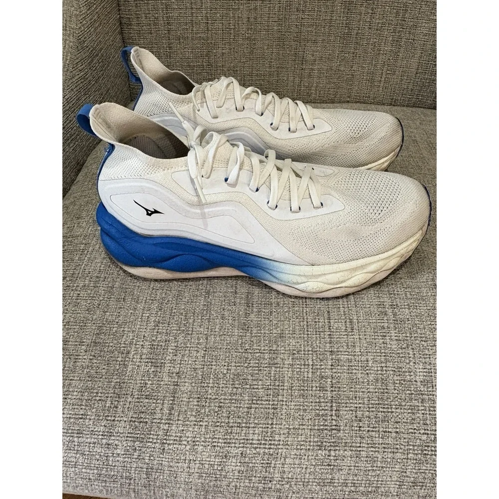 Men's Mizuno Wave Neo Ultra Running Shoes White/Blue Size 10